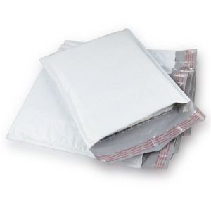 White Bubble Envelopes Poly Bubble Mailers Self Sealing For Books / DVD / Gifts
