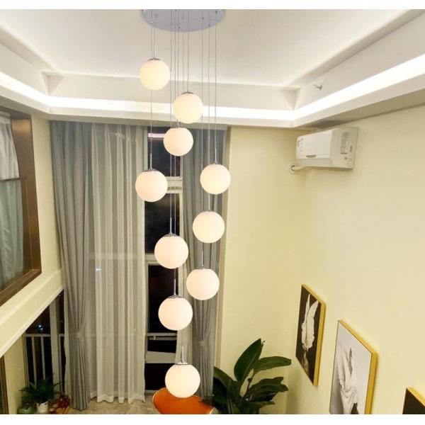 Quality Ordic Glass Ball Cluster Modern Chandeliers Pendant Lights E27 ODM for sale