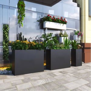 Buy cheap High Rust Resistance large metal flower pots Customizable Shape from wholesalers
