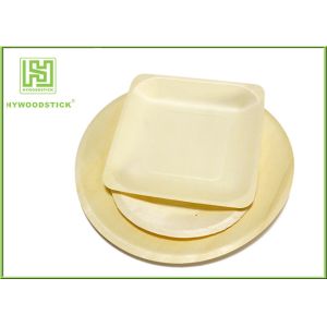 Buy cheap High End Disposable Wooden Plates Camping Dinnerware Sets Smooth Surface from wholesalers