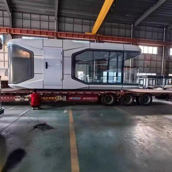 Quality Space Capsule House 11.5m with Solar Panels and LED Lighting for sale