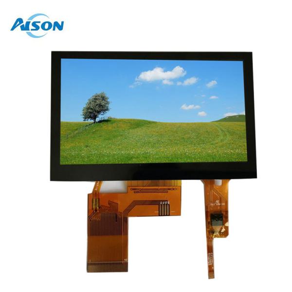 Quality 4.3 inch IPS LCD Module 480x272 Capacitive TFT Touch Screen 450 Cd/M2 RGB 24 Bit Interface for sale