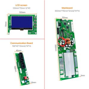 16S 48V Smart BMS For Solar System Storage 100A 200A LiFePO4 Battery Management