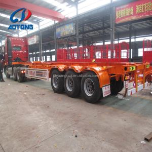 Buy cheap Semi-Trailer Skeleton Truck Trailers with 40T/50T/60T Capacity and Suspension System from wholesalers