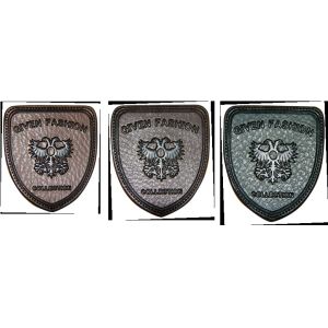 Custom Embossed Synthetic Leather Patches For Jeans / Garment And Suitcase