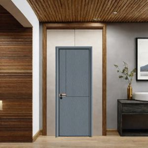 Bedroom WPC Hollow Door Moisture Resistant Heat Insulation