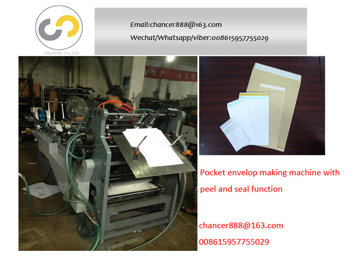 C4 Pocket envelop making machine with peel and seal function with maximum 260