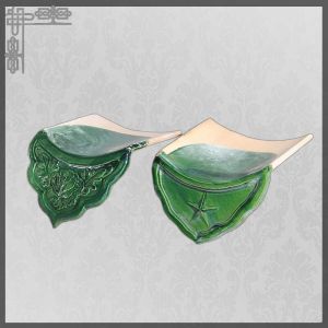 Buy cheap Chinese glazed green roof tiles for garden gazebo from wholesalers