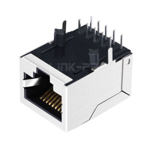 Buy cheap XFMRC XFVOIP5E-C1-4MS Compatible LINK-PP LPJ4514DNL 10/100 Base-T Tab Down Without Led 1 Port PCB POE RJ-45 Modular Jacks from wholesalers