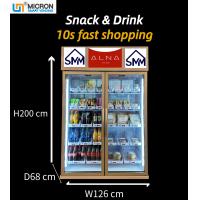 Buy cheap Card Reader Payment System Smart Fridge Vending Machine For Sanck And Drink With Smart System For Remotly Control product