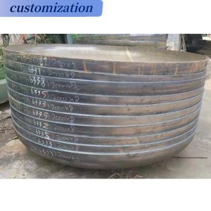 Buy cheap Hexagon Head Steel Elliptical End Ellipsoidal Dish Head Mild Steel Half Sphere For Fire Bowl from wholesalers