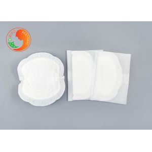 Buy cheap 6 Layers Disposable Breast Pad Cellulose White Decorative Border Print LOGO from wholesalers