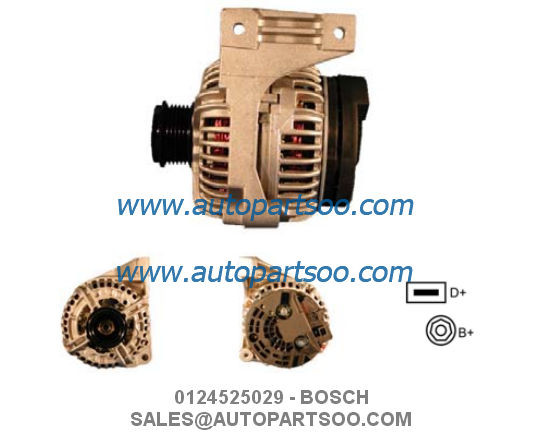 Buy cheap 0124525029 0124525060 - BOSCH Alternator 12V 140A Alternadores from wholesalers