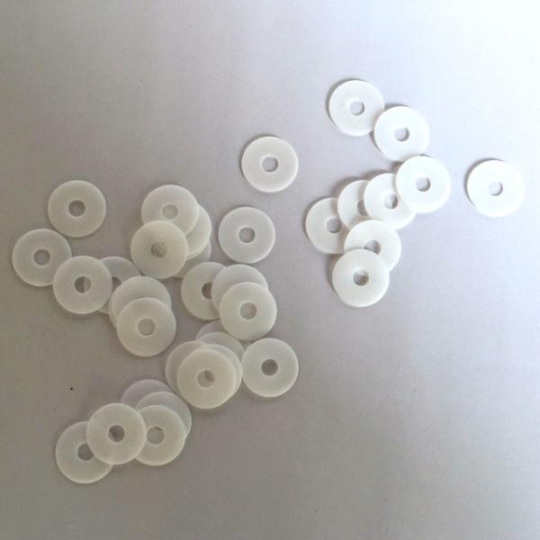 Buy cheap Nylon Semi Transparent Pads White Plastic Spacers from wholesalers