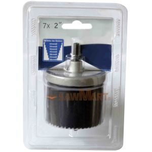 China 32-63mm 7 Piece Carbon Steel Hole Saw Kit  For Wood and Plastics on sale