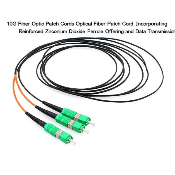 Buy cheap 10G Fiber Optic Patch Cords Optical Fiber Patch Cord Incorporating Reinforced Zirconium Dioxide Ferrule Offering and Data Transmission from wholesalers