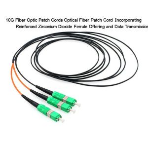 Buy cheap 10G Fiber Optic Patch Cords Optical Fiber Patch Cord Incorporating Reinforced Zirconium Dioxide Ferrule Offering and Data Transmission from wholesalers