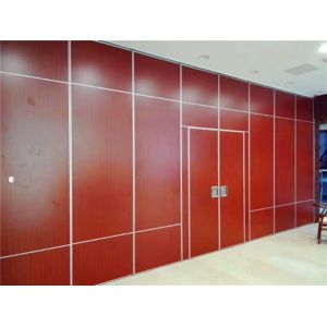 Buy cheap Sliding Aluminium Roller Soundproof Partition Wall Melamine Surface 4m Height from wholesalers
