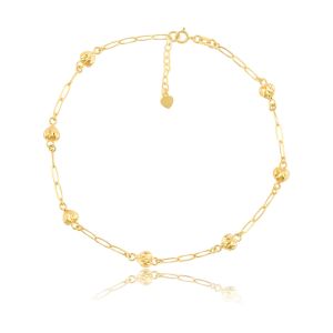 Buy cheap Personalized 18K Gold Anklets: Unique Name and Initial Charms product