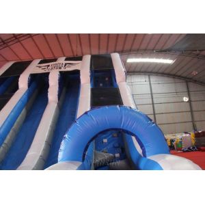 Buy cheap Vertical Rush Giant Blow Up Slide 0.9mm PVC Tarpaulin Made 9.2x5.5x6.7m from wholesalers