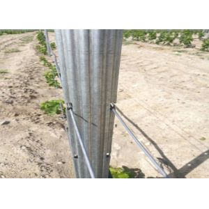 Buy cheap 120G Zinc Coated Orchard Trellis Systems With 10 H Holes On 2 Side Recyclable from wholesalers