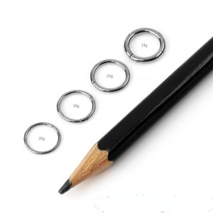 Buy cheap Lightweight Titanium Ear Jewelry Butterfly Back Titanium Clickers 20g from wholesalers