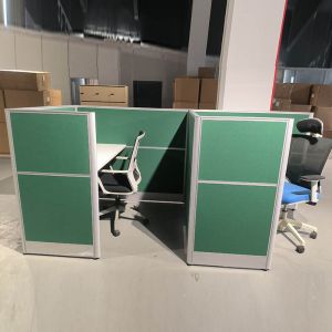 Green Aluminum Computer Office Partition Workstation Computer Desk