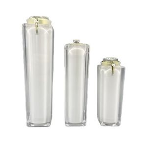 Buy cheap ABS Square Cosmetic Pump Bottle Packaging Finger Press 100ml from wholesalers