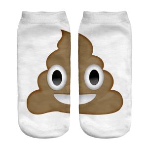 Buy cheap Women Funny Short Newest 3D Print Emoji Patterns ankle Sock from wholesalers