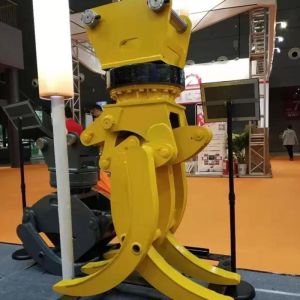 7-12 Ton Excavator Rotating Grapple , Wooden Hydraulic Rotating Grapple