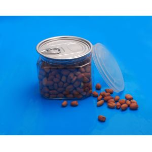 Buy cheap PET Plastic Mini Round Jars Aluminium Cover Environmentally Friendly 430Ml from wholesalers
