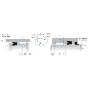 KL54 POM Guide Ring For Light Duty Hydraulic Applications