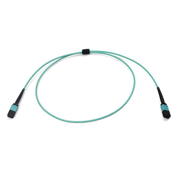MTP PC- MTP PC Truck Patch Cable for Date center 12core OM3 OM4 Aqua 3.0mm