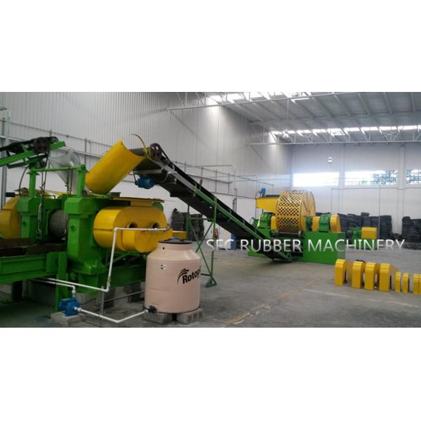 No Wire No Fiber Tire Recycling Machine Crumb Rubber Plant