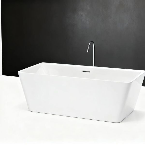 Quality High-quality Acrylic Free Standing Bathtub with 1500x750x720mm Size and 5-Year Structural Warranty for sale