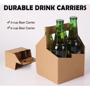 Buy cheap Wine bottle carrier, disposable paper holder,newspaper holder recycling,take away coffee cup carrier, handy, handle pac from wholesalers