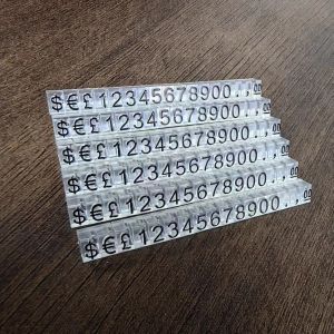 High Capacity Plastic Model Cubes Display Rack Kit for Large Tags Number Digits