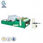 Buy cheap Automatic toilet paper rewinding embossing perforating machine for making toilet paper small roll from wholesalers