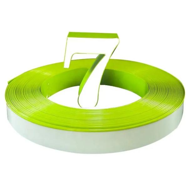 Illuminated Signs Trim Cap Roll Green Aluminium Trim Cap Letters