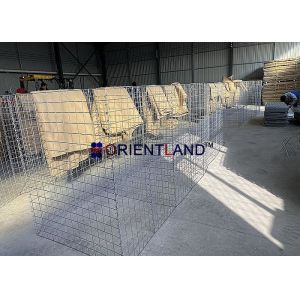 4mm Welded Mesh Hesco Barrier Perimeter Wall 7ft Tall Defensive