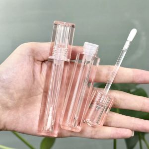 Square Transparent Plastic Lip Gloss Tubes All Clear Empty Container