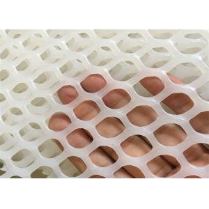 100mm Plastic Garden Netting Hexagonal Hole White Extruded Hdpe Plain