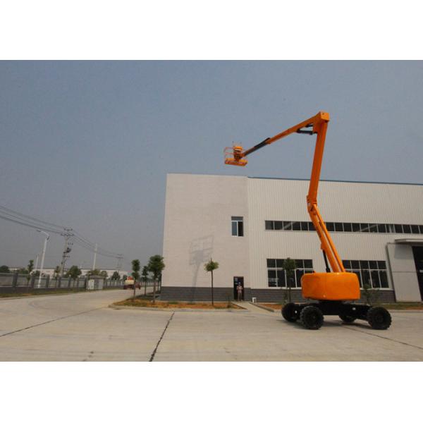 Quality 2 Wheel Drive Hydraulic Boom Lift 19.7M Working Height 360° continuous Turntable Swing for sale