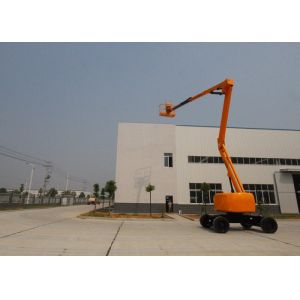 Buy cheap 2 Wheel Drive Hydraulic Boom Lift 19.7M Working Height 360° continuous Turntable Swing from wholesalers