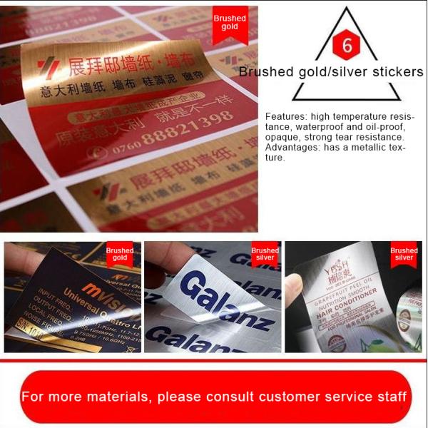 Custom Printed Logo Labels for Packaging Waterproof Sticker Printing Roll Label Round Stickers