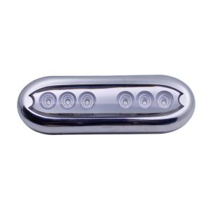 China Oblong Stainless Steel Waterproof IP68  LED Boat  Light / RV Courtesy Lights on sale
