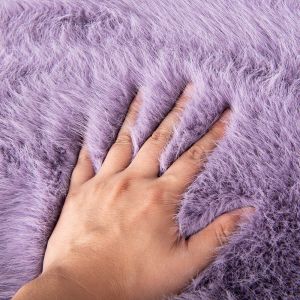 Buy cheap Custom Color 100% Polyester Long Hair Faux Fur Fabric with Very Soft Hand Feeling from wholesalers