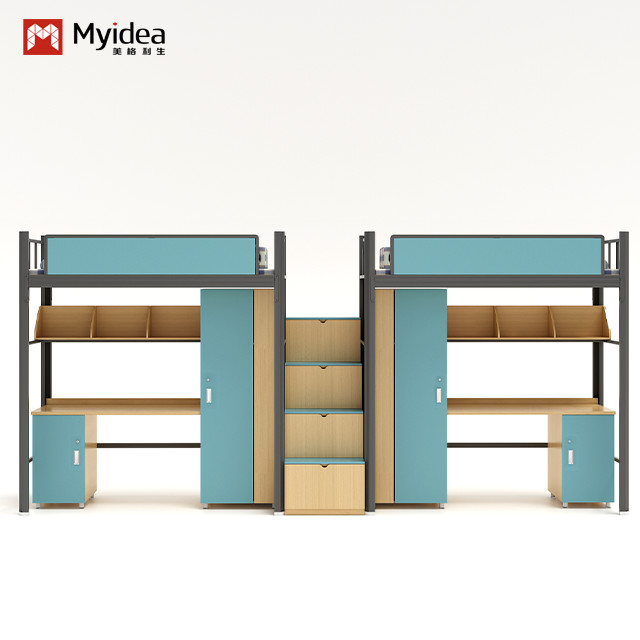 Quality ODM Service Student Bunk Bed With Stairs And Desk For School Dormitory Support customization for sale Buy cheap ODM Service Student Bunk Bed With Stairs And Desk For School Dormitory Support customization product