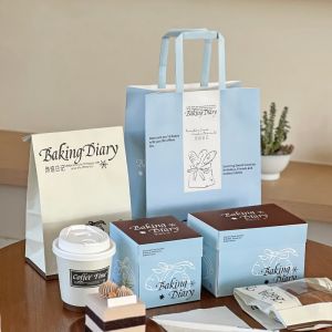 Buy cheap Folding Custom Packaging Boxes 15x10x10cm 10x10x10cm Rectangular Cake Packaging product