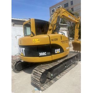 8 TON USED CRAWLER EXCAVATOR CAT 308C SECOND HAND CAT 308C WITH ORIGINAL COLOR